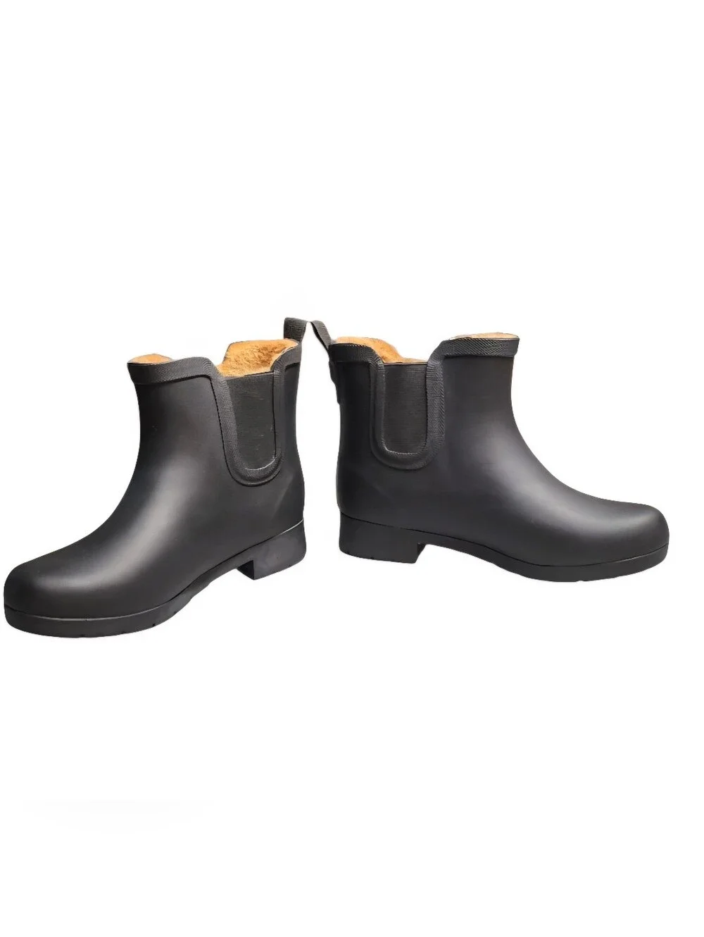 Chooka Women's Delridge Faux Fur Chelsea Rain Boot Size 6